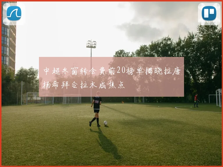 中超冬窗转会费前20榜单揭晓拉唐杨希拜合拉木成焦点